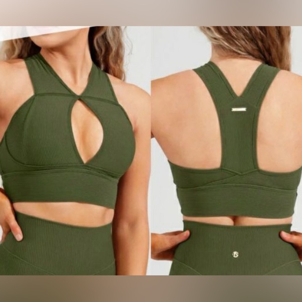 BuffBunny Sphynx ribbed sports bra